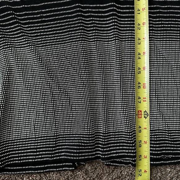 Joseph Ribkoff Black White Textured Maxi Dress Size 8 Vintage 80’s/90’s - Picture 6 of 7